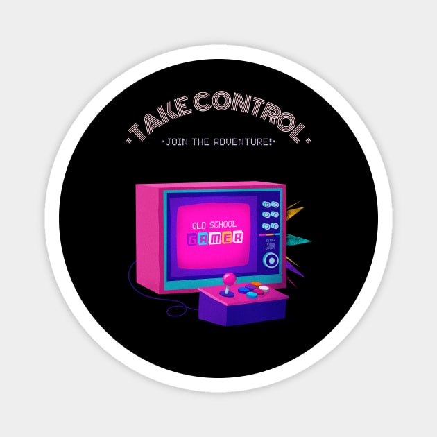 Take Control, Join The Adventure Magnet by The Print Factory